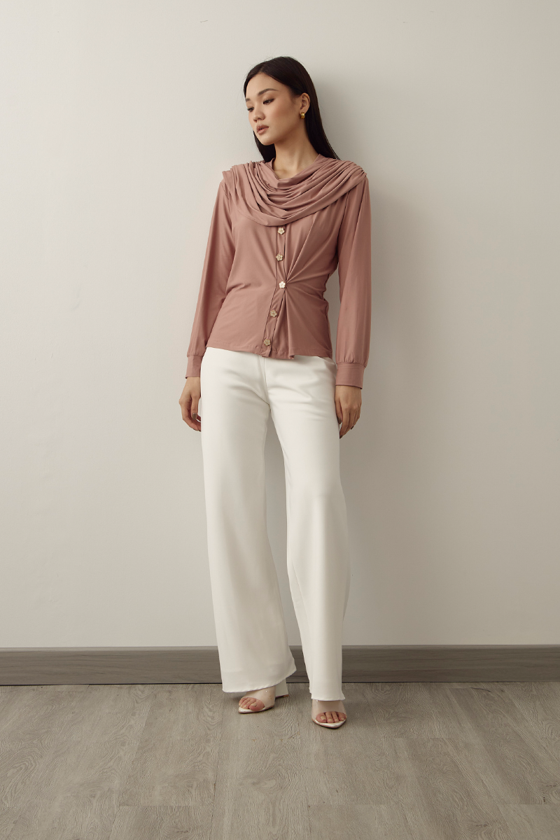 MMEHUILLET FOR DUMA - Mero Cardigan | Dusty Pink