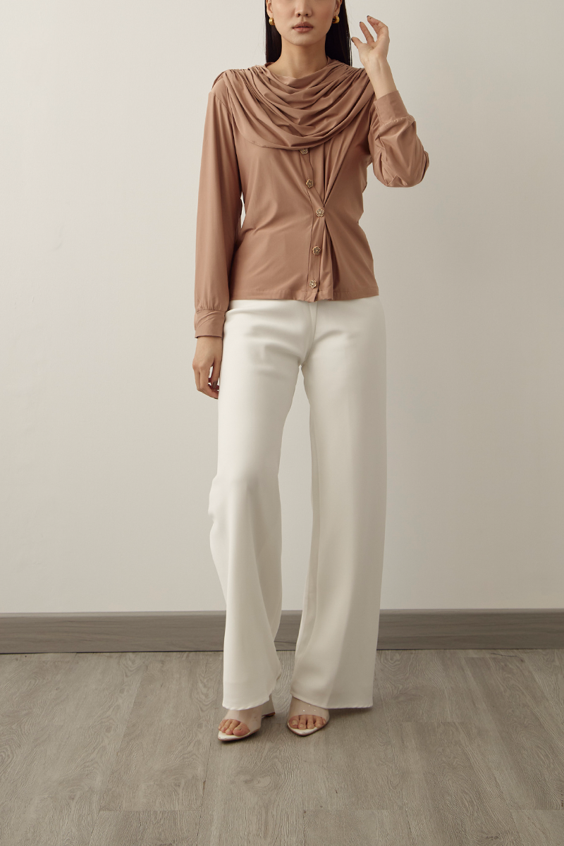 MMEHUILLET FOR DUMA - Mero Cardigan | Mocha Mousse