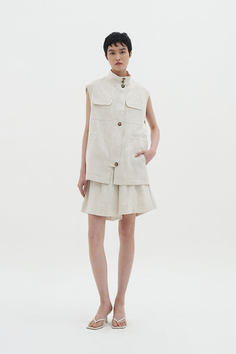 Nomad Travel Vest | White Sand