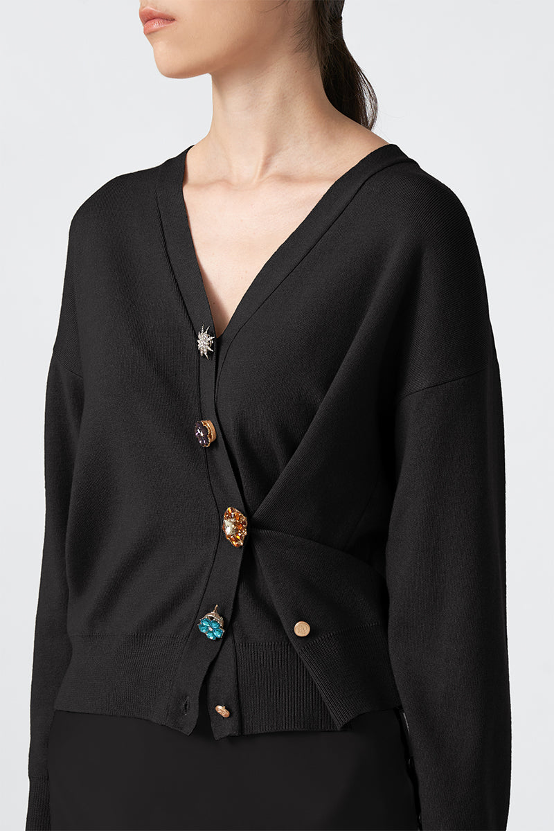 MMEHUILLET FOR DUMA - Olbit Cardigan | Black