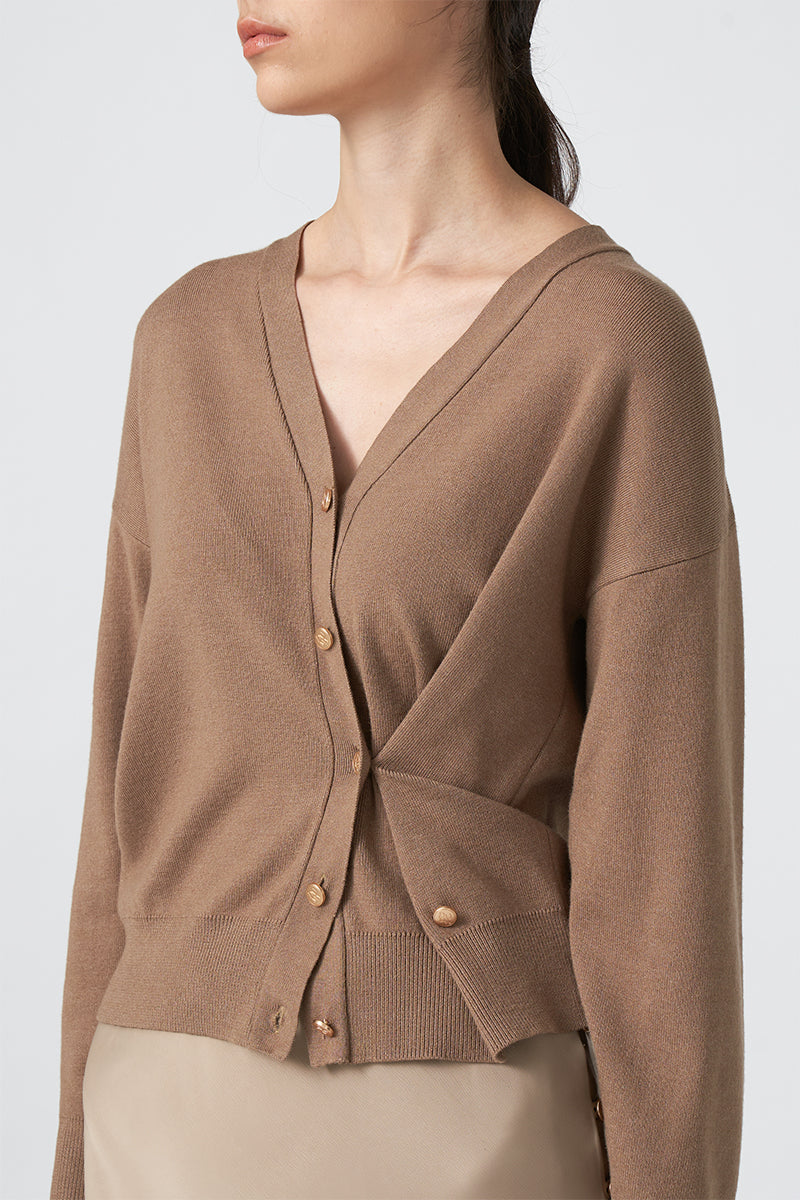 MMEHUILLET FOR DUMA - Olbit Cardigan | Taupe