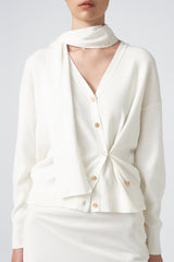 MMEHUILLET FOR DUMA - Olbit Cardigan | White