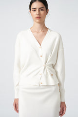 MMEHUILLET FOR DUMA - Olbit Cardigan | White