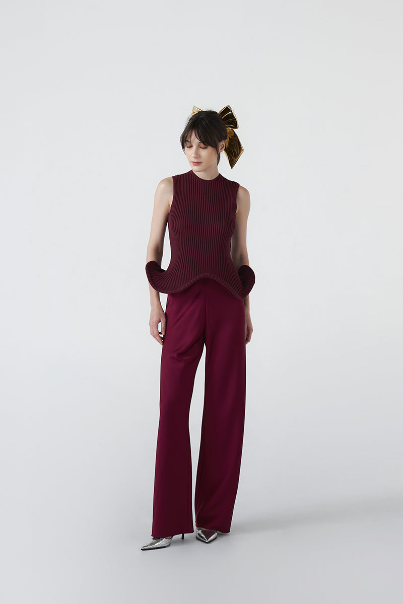 Peony Top | Maroon