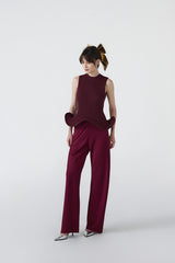 Peony Top | Maroon