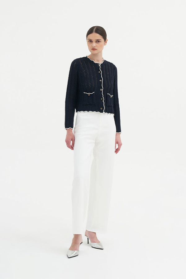Positano Cardigan | Navy