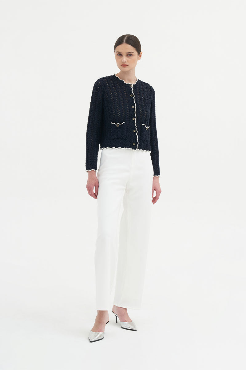 Positano Cardigan | Navy