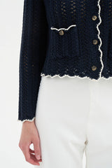 Positano Cardigan | Navy