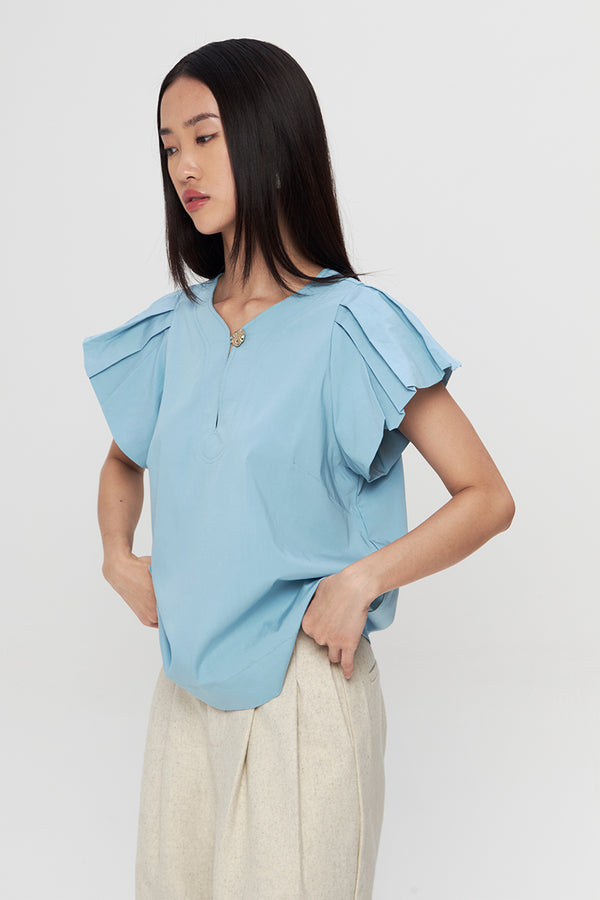 Pufu Blouse | Blue