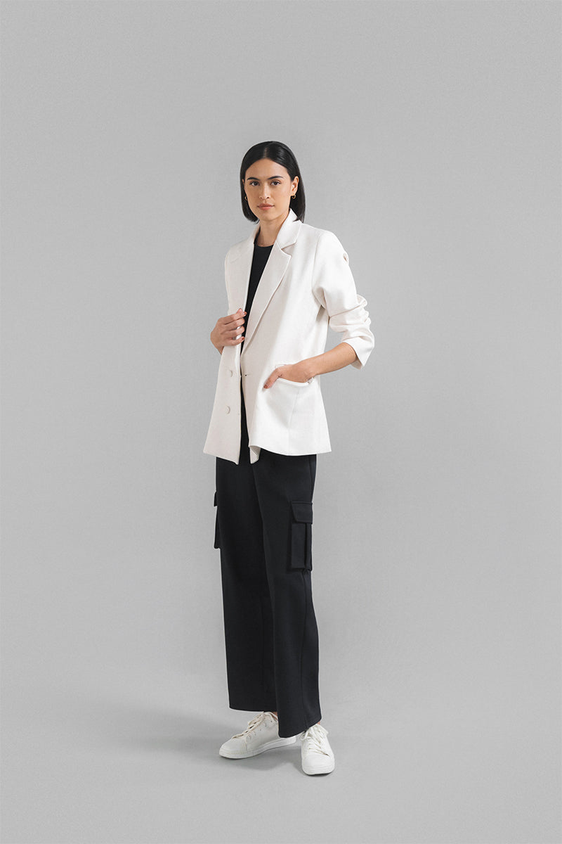 Pella Oversized Blazer Bone – Duma Official - Main Image