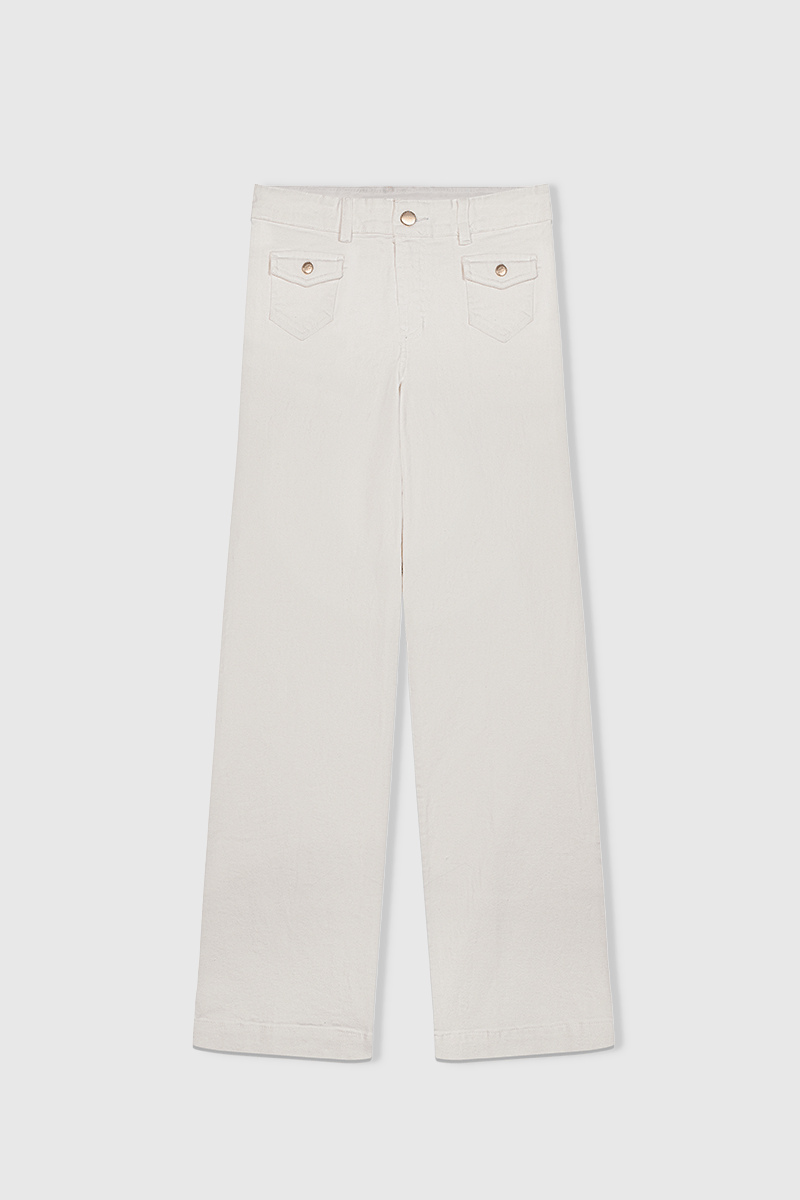 MMEHUILLET FOR DUMA - Baram Pants | Denim White