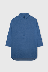 MMEHUILLET FOR DUMA - Sunsu Shirt | Denim Blue