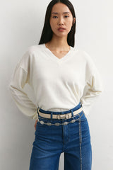 Renne Sweater | White