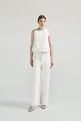 Blanc Pants | Denim White