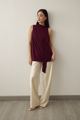 MMEHUILLET FOR DUMA - Rhea Top | Burgundy