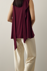MMEHUILLET FOR DUMA - Rhea Top | Burgundy