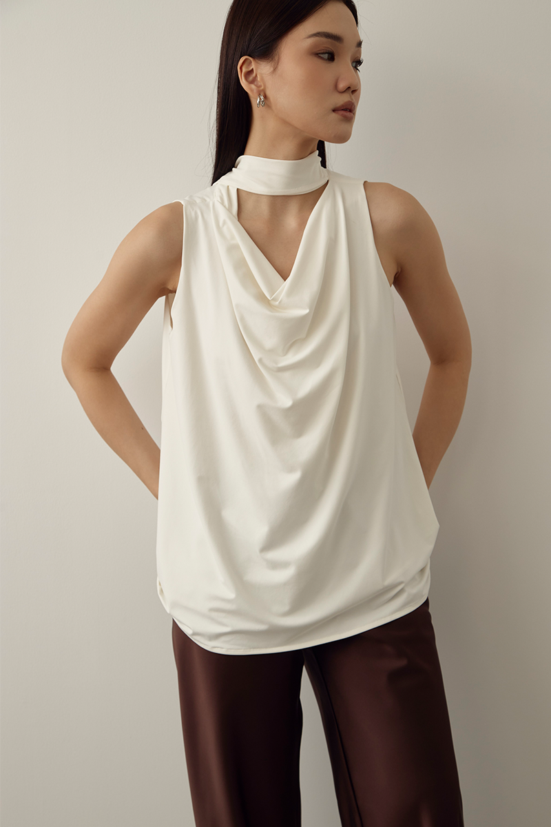 MMEHUILLET FOR DUMA - Rhea Top | White