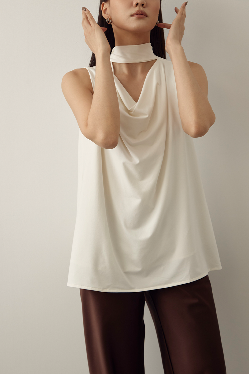 MMEHUILLET FOR DUMA - Rhea Top | White