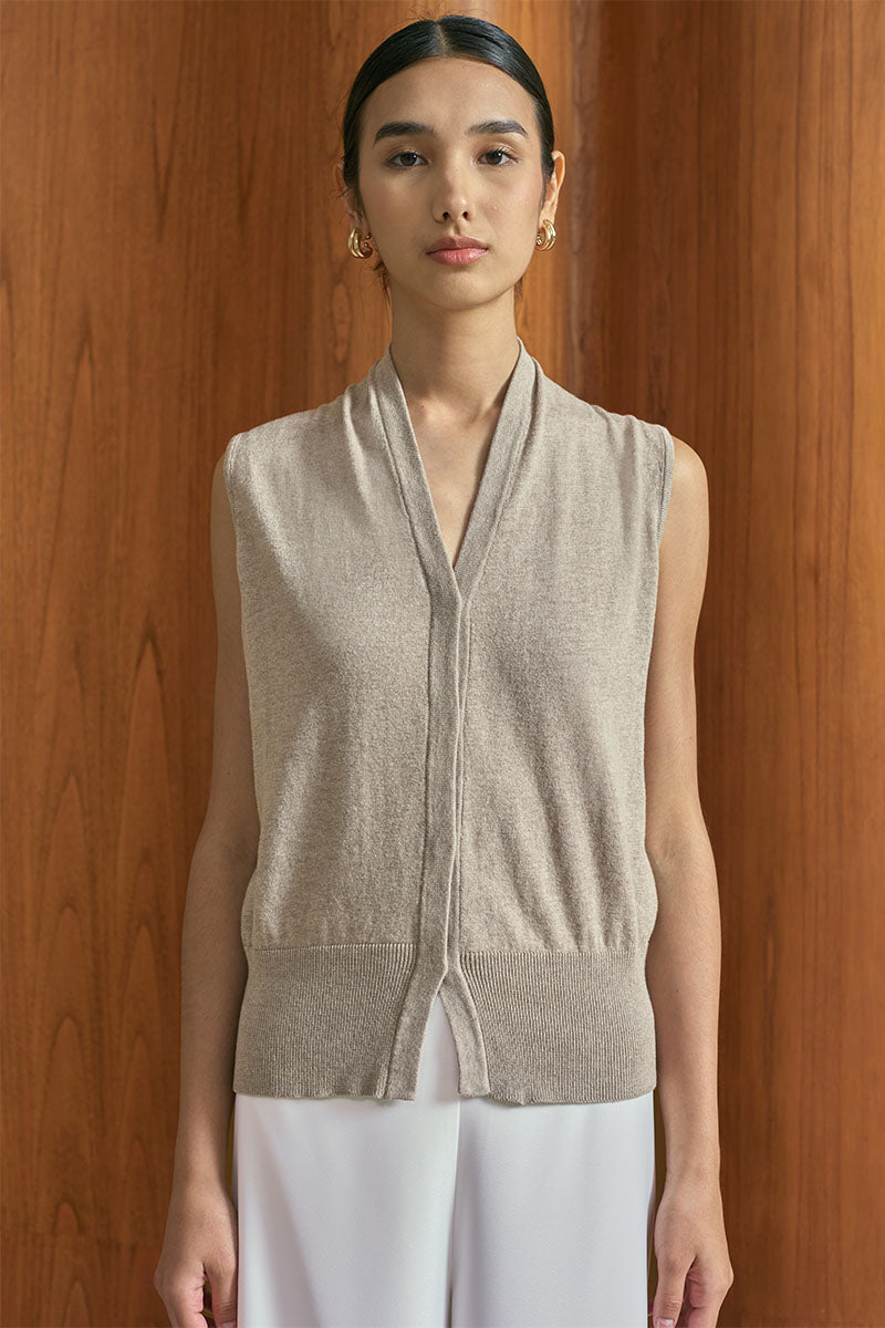 MMEHUILLET FOR DUMA - Rielle Top | Taupe