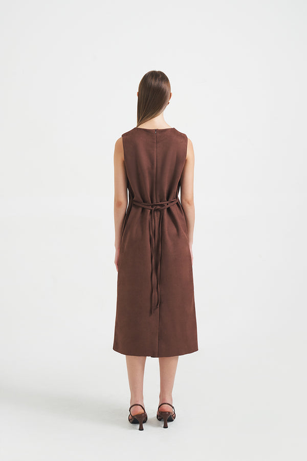 Suade Dress | Brown