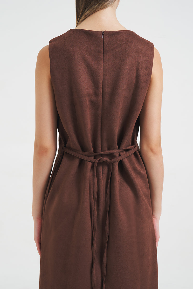 Suade Dress | Brown