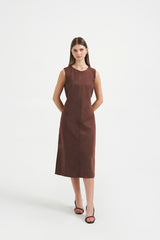 Suade Dress | Brown