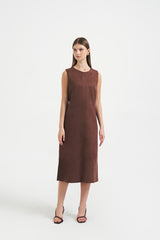 Suade Dress | Brown