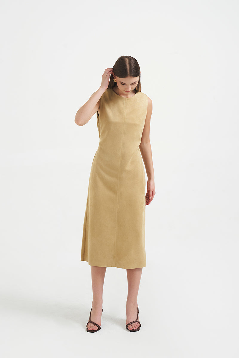 Suade Dress | Sand