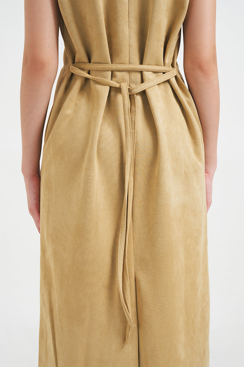 Suade Dress | Sand