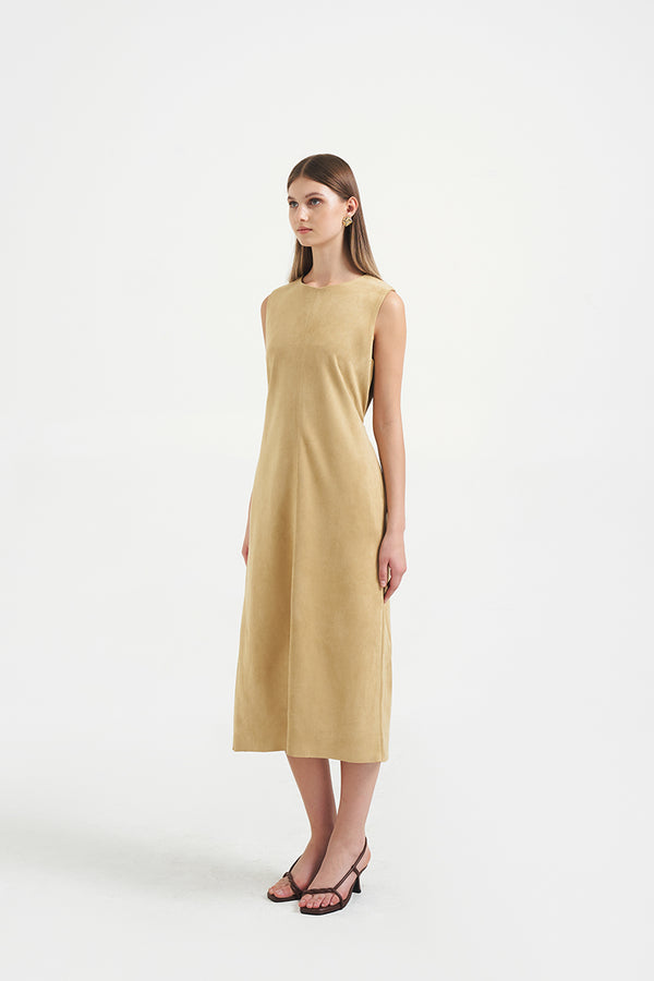 Suade Dress | Sand