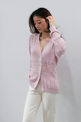Sandre Cardigan | Pink