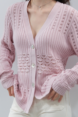 Sandre Cardigan | Pink