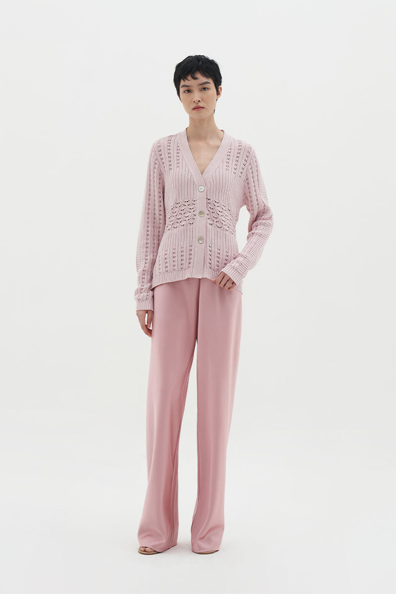 Sandre Cardigan | Pink