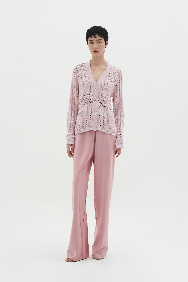 Sandre Cardigan | Pink