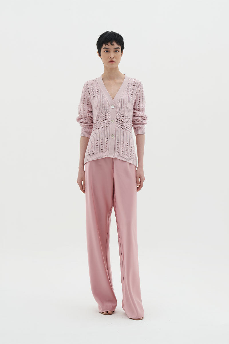 Sandre Cardigan | Pink