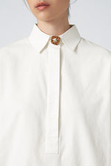 MMEHUILLET FOR DUMA - Sunsu Shirt | Denim White