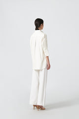 MMEHUILLET FOR DUMA - Sunsu Shirt | Denim White