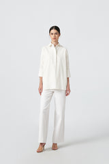 MMEHUILLET FOR DUMA - Sunsu Shirt | Denim White