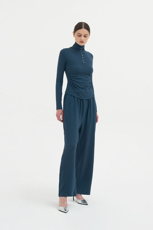 Tralo Top | Teal Blue