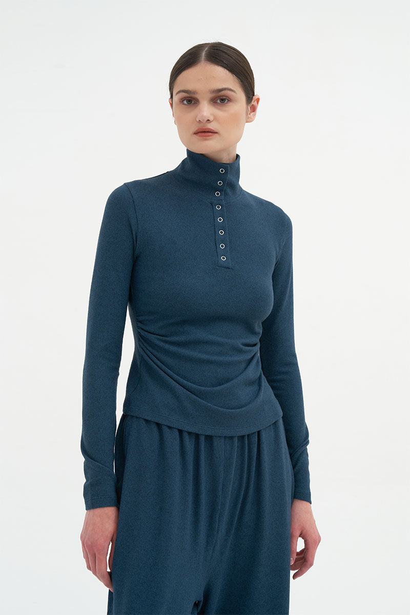 Tralo Top | Teal Blue