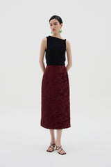 Xi An Skirt | Maroon