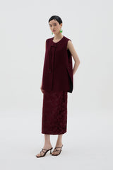 Yang Rong Top | Maroon