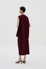 Yang Rong Top | Maroon