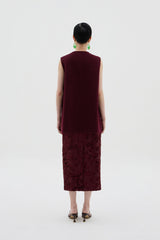 Yang Rong Top | Maroon