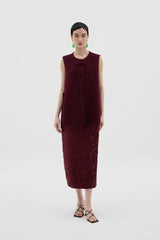 Yang Rong Top | Maroon