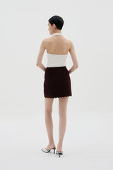 Yuan Skirt | Maroon