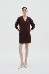 Yuan Skirt | Maroon