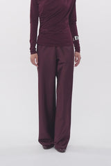 Tan Pants | Burgundy