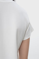 FIONA  | Regular Fit Crew Neck T-shirt in White