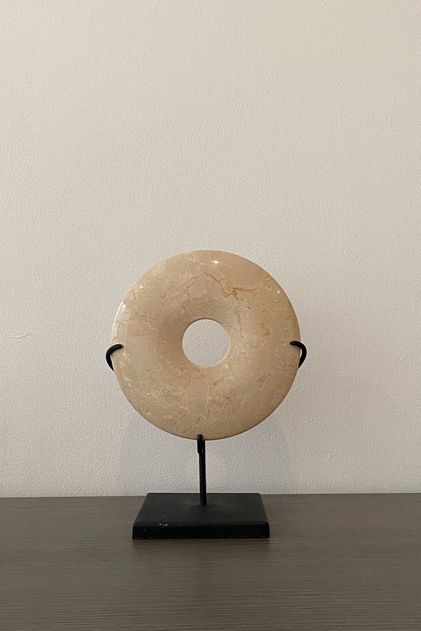 Sisu Home - Creme Ring Marble Small